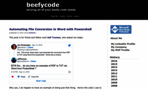 Beefycode.com thumbnail
