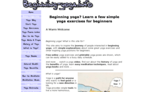 Beginning-yoga.info thumbnail