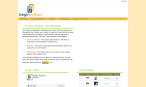 Beginpython.com thumbnail