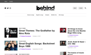Behindthegreatmusic.com thumbnail