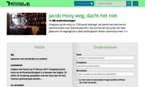 Behoudjacobhooy.petities.nl thumbnail