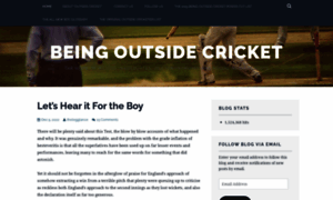 Beingoutsidecricket.com thumbnail