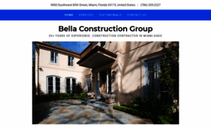 Bellaconstructiongroup.com thumbnail