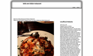 Bellaseraitalianrestaurant.com thumbnail