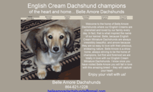 Belleamoredachshunds.com thumbnail