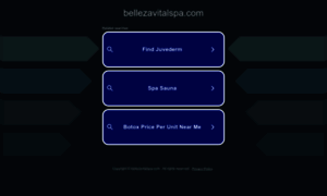 Bellezavitalspa.com thumbnail