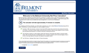 Belmont.studentaidcalculator.com thumbnail