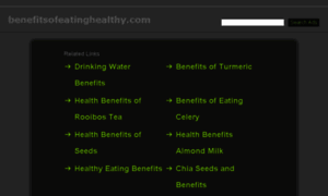 Benefitsofeatinghealthy.com thumbnail