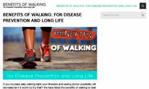 Benefitsofwalking.net thumbnail