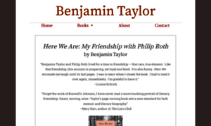 Benjamintaylorauthor.com thumbnail