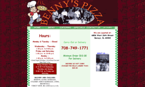 Bennyspizzaberwyn.com thumbnail