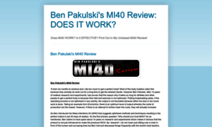 Benpakulskimi40-review.blogspot.com thumbnail