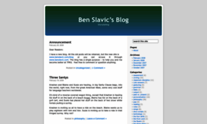 Benslavic.wordpress.com thumbnail