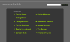 Bensoncapital.info thumbnail
