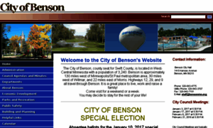 Bensonmn.org thumbnail