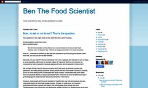 Benthefoodscientist.blogspot.com thumbnail