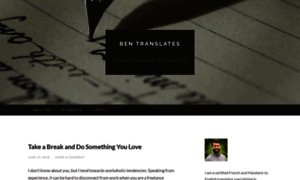 Bentranslates.wordpress.com thumbnail