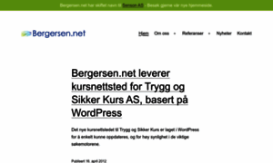 Bergersen.net thumbnail