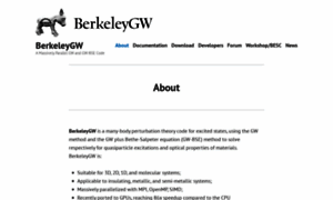 Berkeleygw.org thumbnail