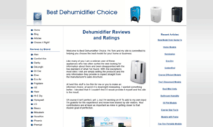 Best-dehumidifier-choice.com thumbnail