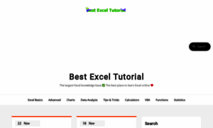 Best-excel-tutorial.com thumbnail