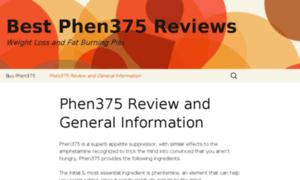 Best-phen375-reviews.com thumbnail