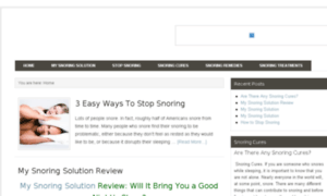 Best-snoring-cures.com thumbnail