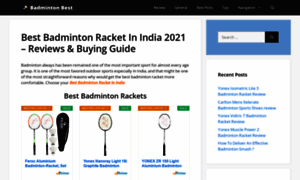 Bestbadmintonrackets.in thumbnail