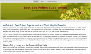 Bestbeepollensupplement.com thumbnail