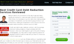 Bestcreditcarddebtreductionservices.com thumbnail