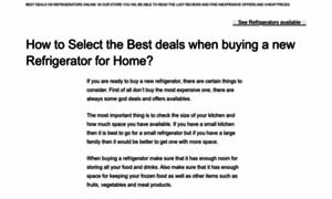 Bestdealsonrefrigerators.com thumbnail