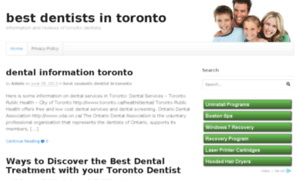 Bestdentistsintoronto.com thumbnail