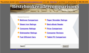 Bestebookreadercomparison.com thumbnail