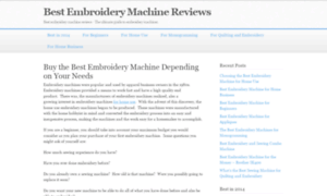 Bestembroiderymachinereview.com thumbnail