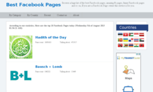 Bestfacebookpages.com thumbnail
