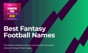 Bestfantasyfootballnames.com thumbnail