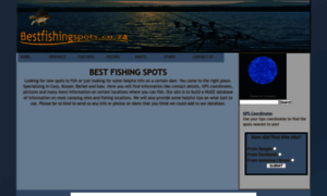 Bestfishingspots.co.za thumbnail