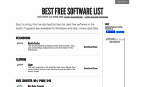 Bestfreesoftwarelist.com thumbnail