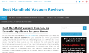 Besthandheldvacuumreviews.com thumbnail