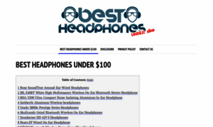 Bestheadphonesunder100.net thumbnail