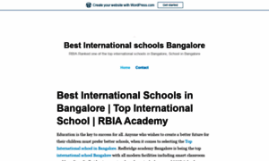 Bestinternationalschoolsbangalore.wordpress.com thumbnail