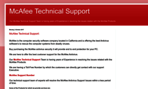 Bestmcafeetechnicalsupport.blogspot.in thumbnail