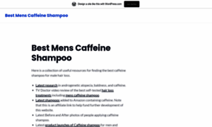 Bestmenscaffeineshampoo.wordpress.com thumbnail