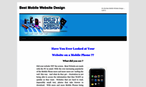 Bestmobilewebsitedesign.com thumbnail