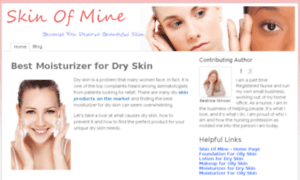 Bestmoisturizerfordry.skinofmine.net thumbnail