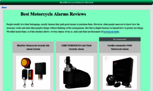 Bestmotorcyclealarms.review thumbnail