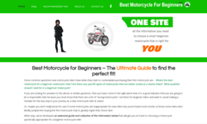 Bestmotorcycleforbeginners.com thumbnail