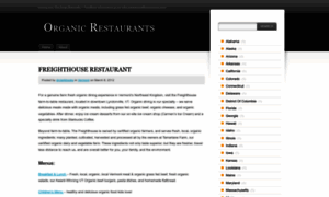 Bestorganicrestaurants.wordpress.com thumbnail