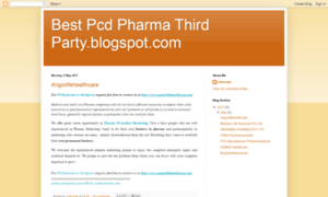 Bestpcdpharmathirdparty.blogspot.com thumbnail