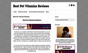 Bestpetvitaminsreviews.blogspot.com thumbnail